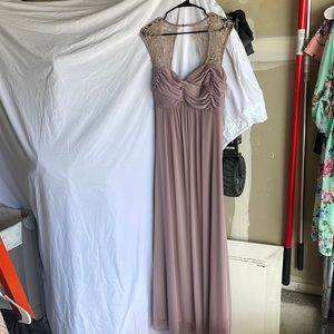 Pinkblush Maternity evening gown with sash